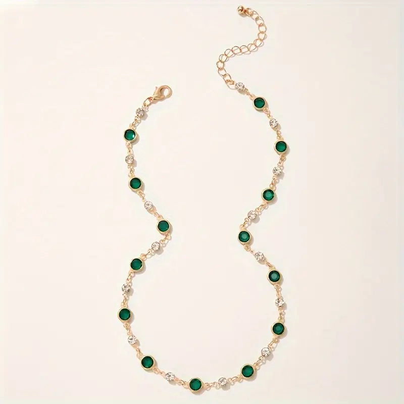 Emerald Green Pendant Necklace