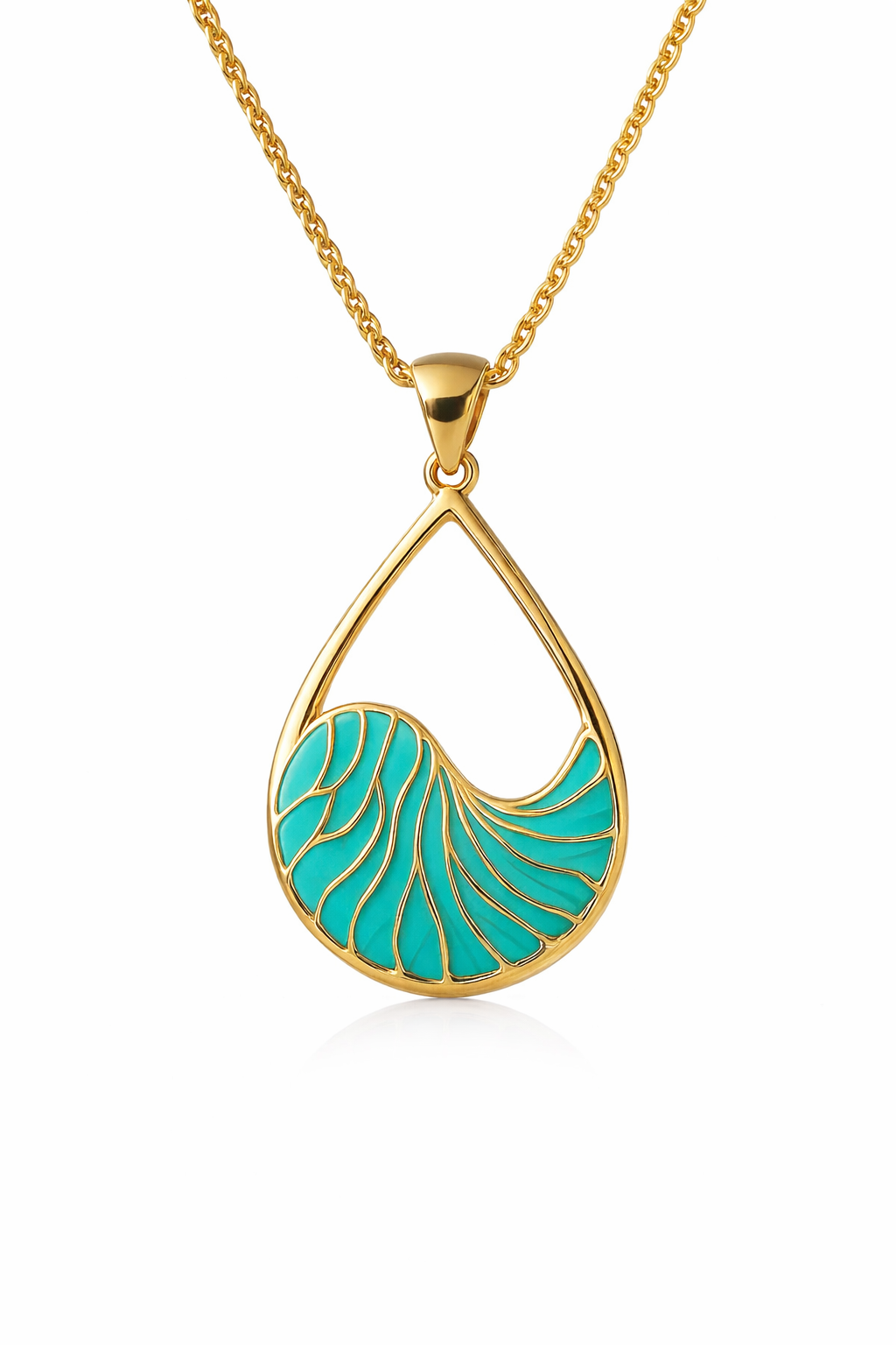 Exclusive Silver Turquoise Charm Necklace