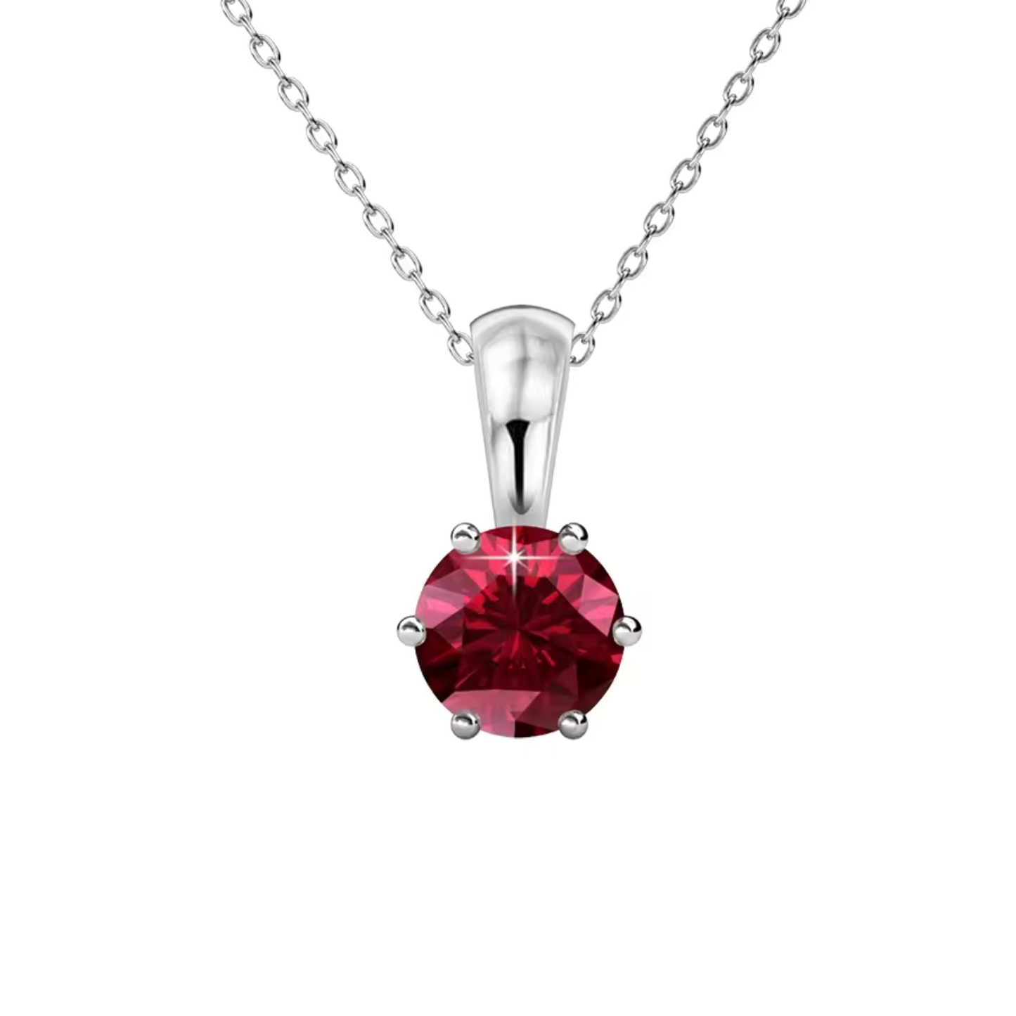 Crystal Charm Pendant Necklace
