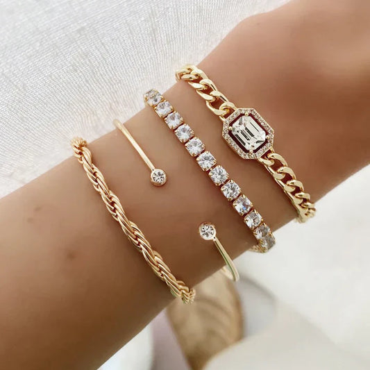 Domitia Calvina Bracelet Set | Gold