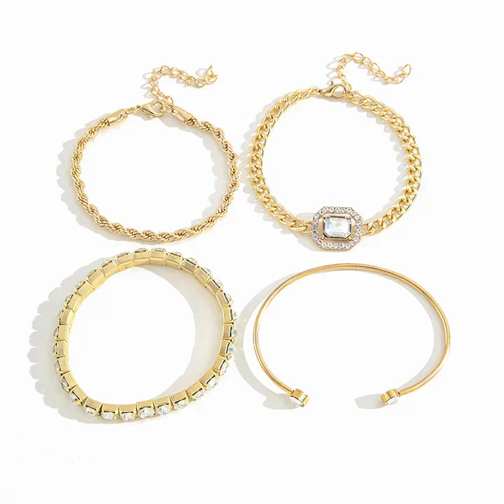Domitia Calvina Bracelet Set | Gold